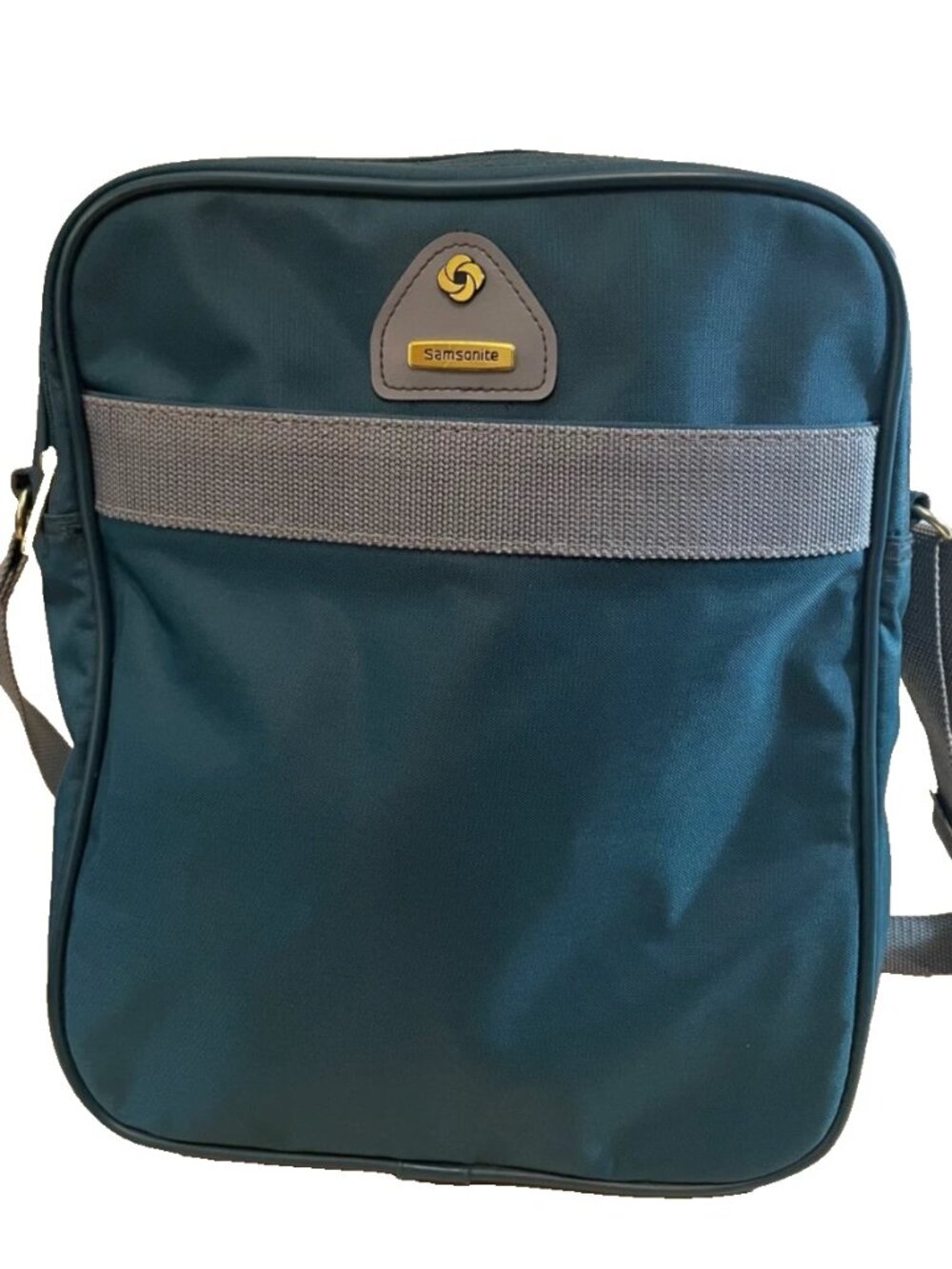 Vintage 1987 Samsonite Amherst Carry On Bag Green Shoulder Travel Case Luggage